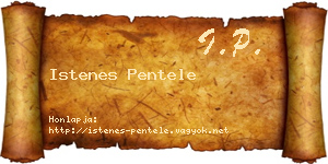 Istenes Pentele névjegykártya